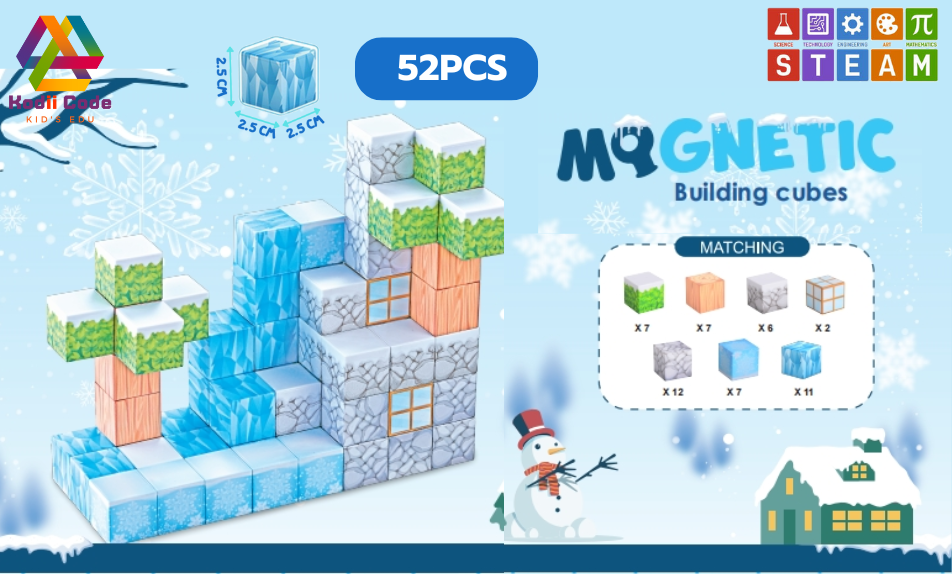 JXD-1263 ice 52PCS cube 2.5x2.5x2.5 cm - kodiicode