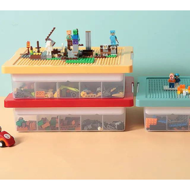 BRICK BOX: Lego storage box with stackable กล่องเลโก้