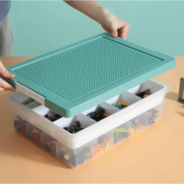 BRICK BOX: Lego storage box with stackable กล่องเลโก้