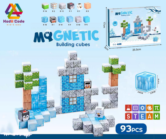 Magnetic Building Cubes 93 pcs